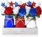 4th of July Mason Jar Centerpiece – Patriotic Farmhouse Table Decor Set